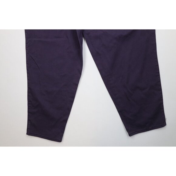 Deadstock Vtg 90s Fila Mens 42x34 Spell Out Baggy Fit Skateboard Jeans Purple - Picture 13 of 15